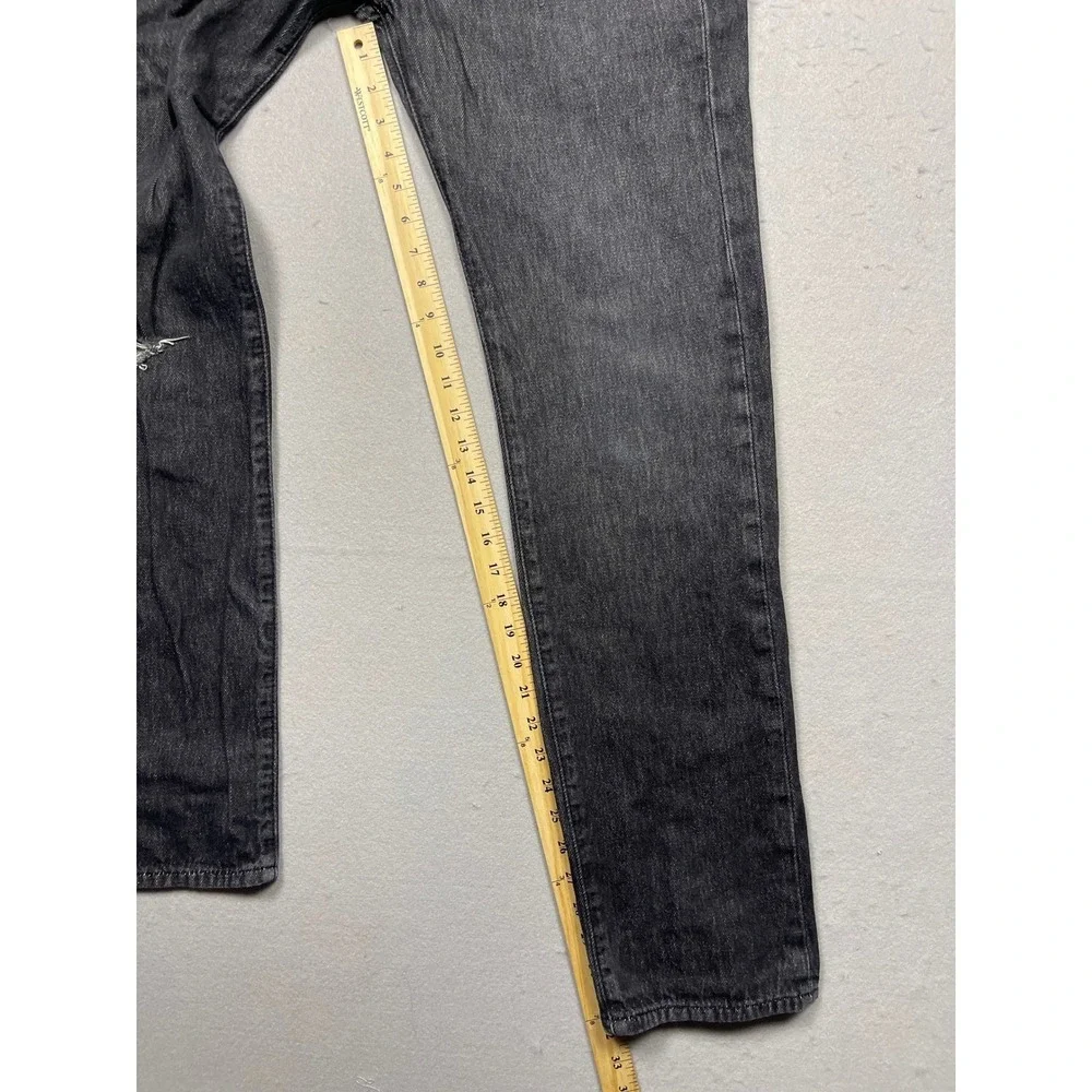 Levis 501 Original Fit Jeans Faded Black Straight Leg Denim W30 L32 00501-0660